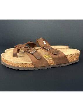 Jool Comfort Sandals Kate Leather Brown Women’s 39 8.5 US Cork